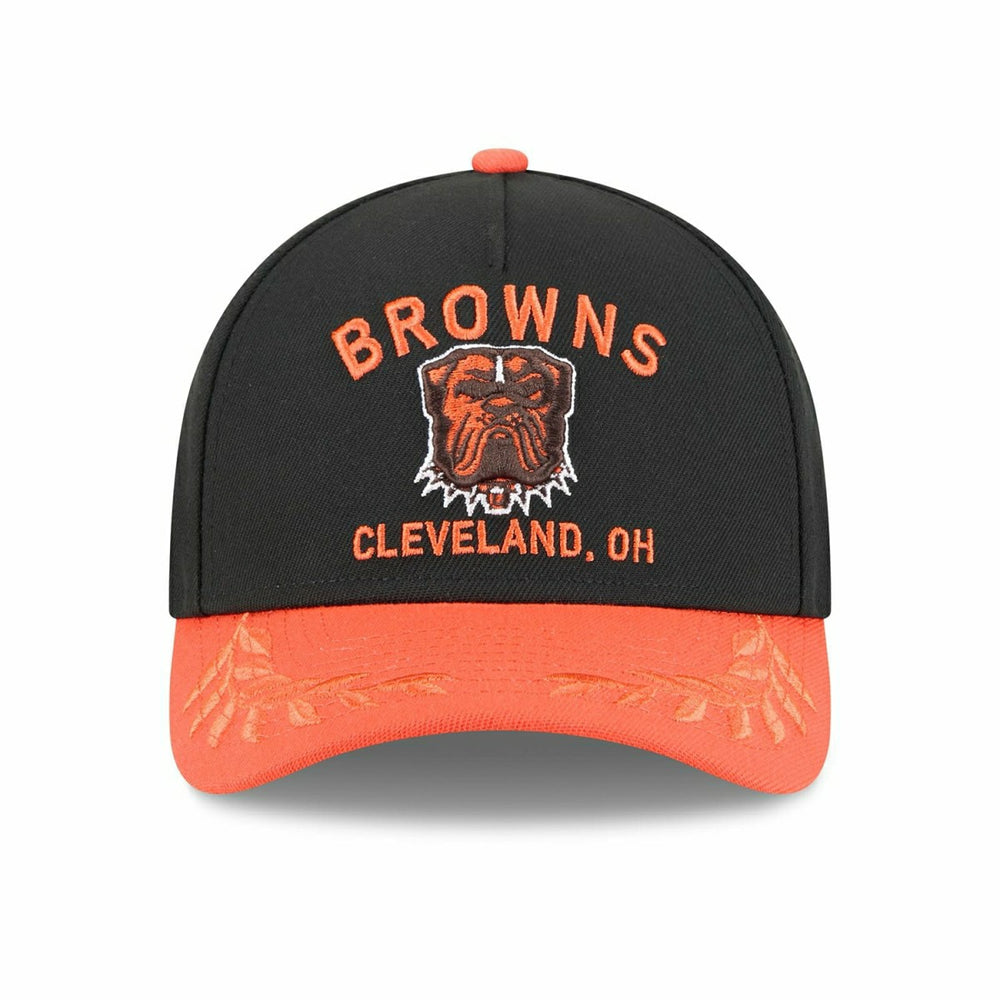 Cleveland Browns 2025 NFL Draft 9FORTY M-Crown A-Frame Snapback Cap Black Classic