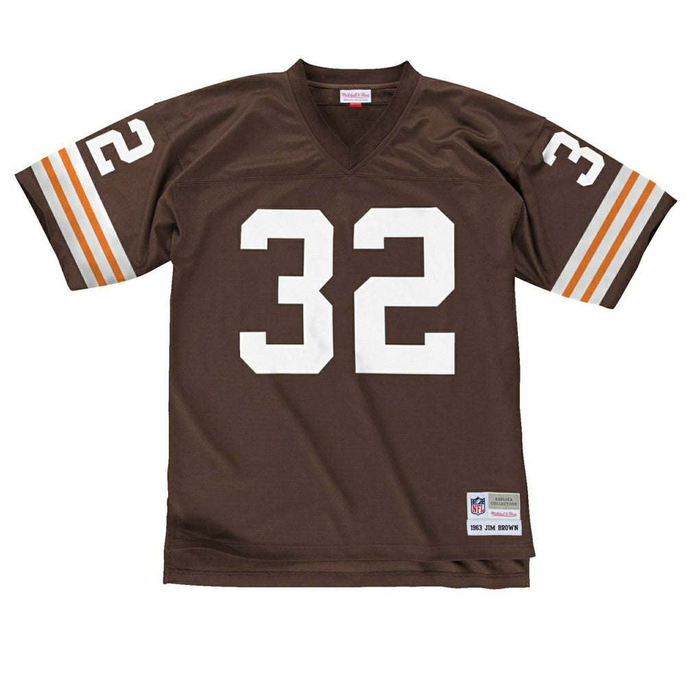 Jim Brown #32 Cleveland Browns Mitchell & Ness Throwback NFL Jersey Taass US