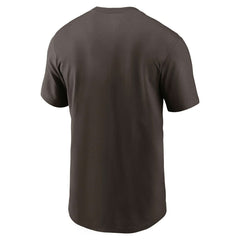 Cleveland Browns Nike Essential Logo NFL T-Shirt Brown Fashion