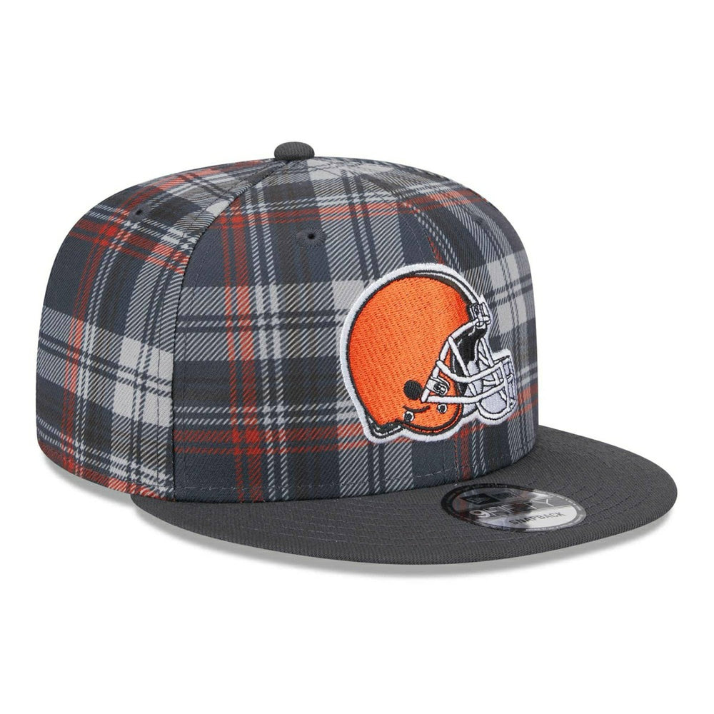 Cleveland Browns 2024 NFL Sideline Statement New Era 9FIFTY Snapback Cap Grau Taass US
