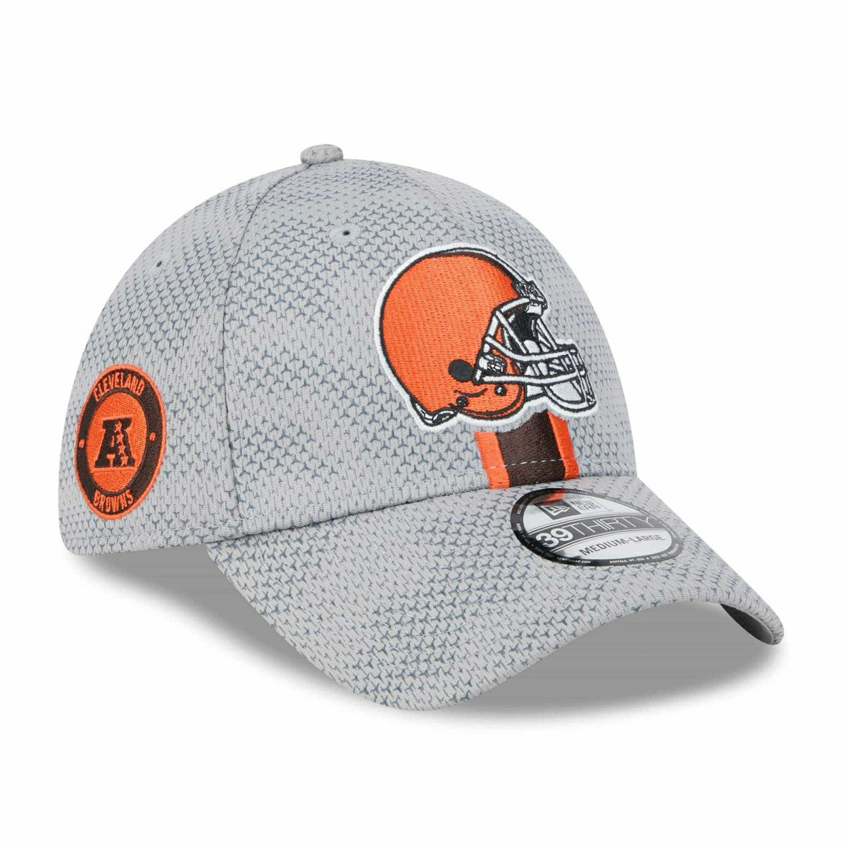 Cleveland Browns 2024 NFL Sideline New Era 39THIRTY Flex Cap Gray Classic