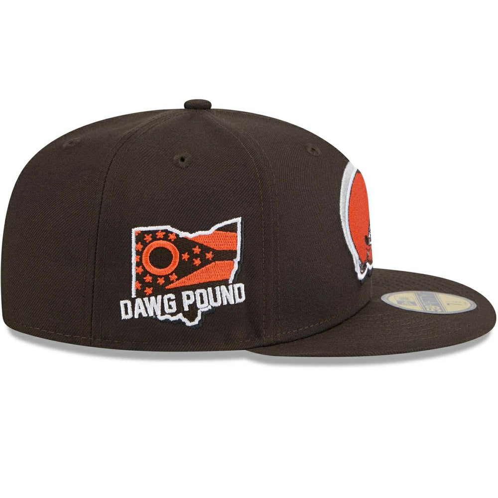 Cleveland Browns 2024 NFL Draft New Era 59FIFTY Fitted Cap Brown Lifestyle