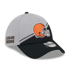 Cleveland Browns Colorway 2023 NFL Sideline New Era 39THIRTY Flex Cap Gray Taass sale