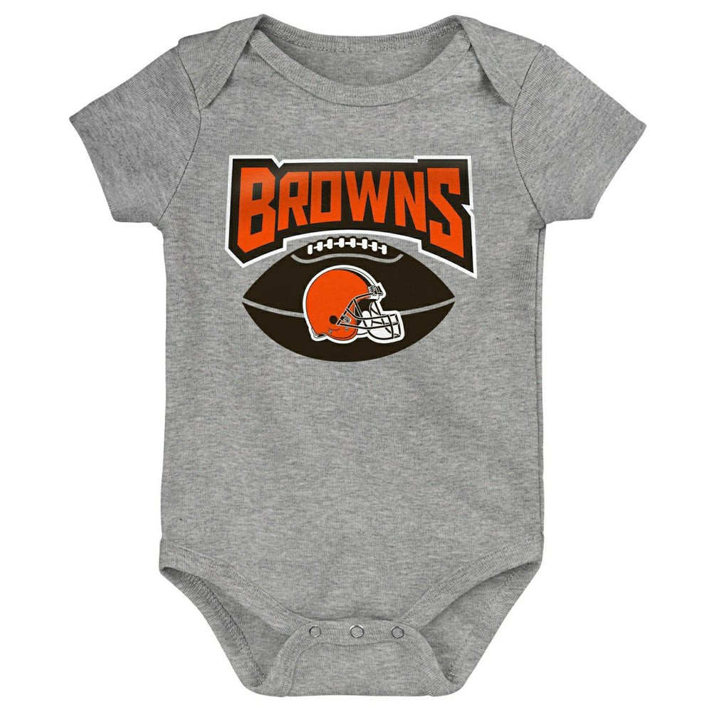 Cleveland Browns Game On Creeper NFL Infant Bodysuit Set (3-Piece) Taass US