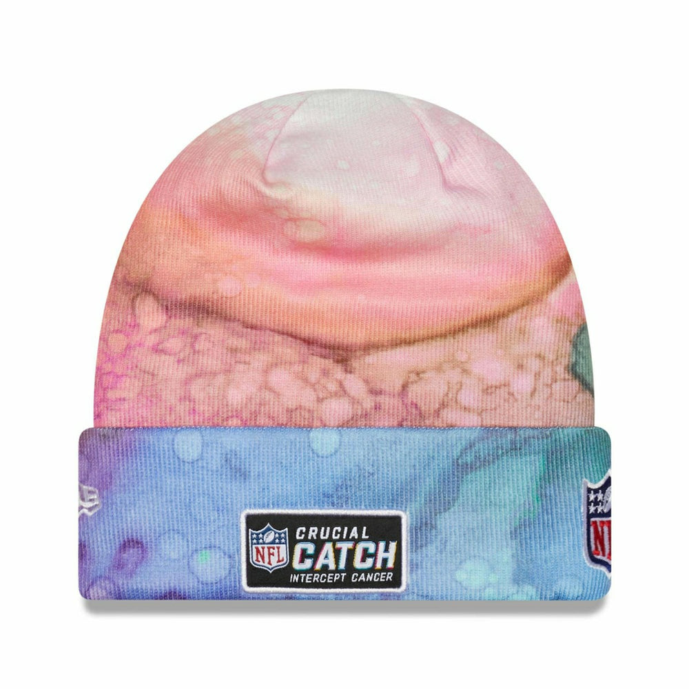Cleveland Browns 2022 NFL On-Field Crucial Catch New Era Knit Hat Ink Dye Taass sale