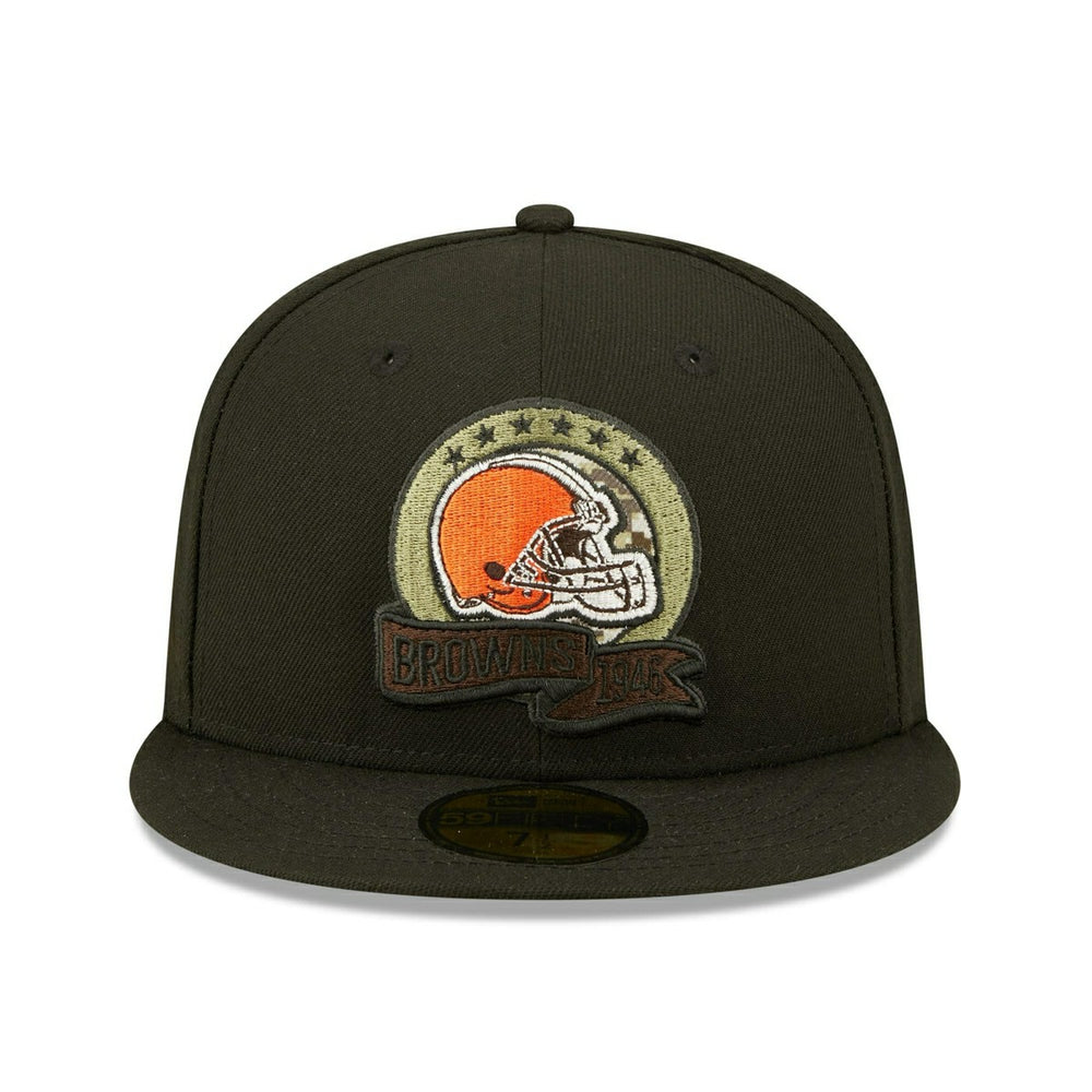 Cleveland Browns 2022 NFL On-Field Salute to Service New Era 59FIFTY Fitted Cap Classic