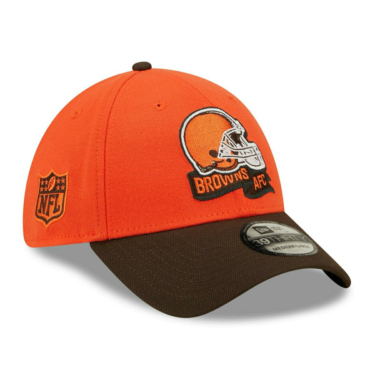 Cleveland Browns Secondary 2022 NFL Sideline New Era 39THIRTY Flex Cap Classic