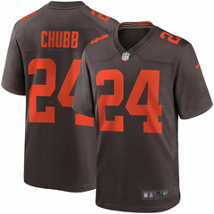 Nick Chubb #24 Cleveland Browns Nike Game NFL Jersey Alternate Brown Fashion