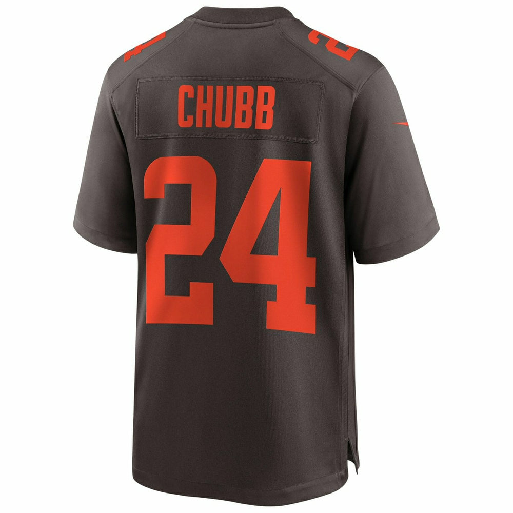 Nick Chubb #24 Cleveland Browns Nike Game NFL Jersey Alternate Brown Fashion