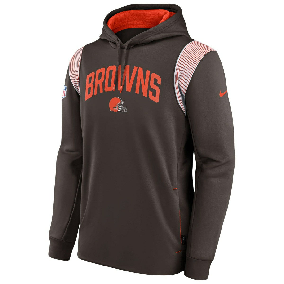 Cleveland Browns 2022 NFL On-Field Sideline Nike Therma-FIT Hoodie Brown Lifestyle
