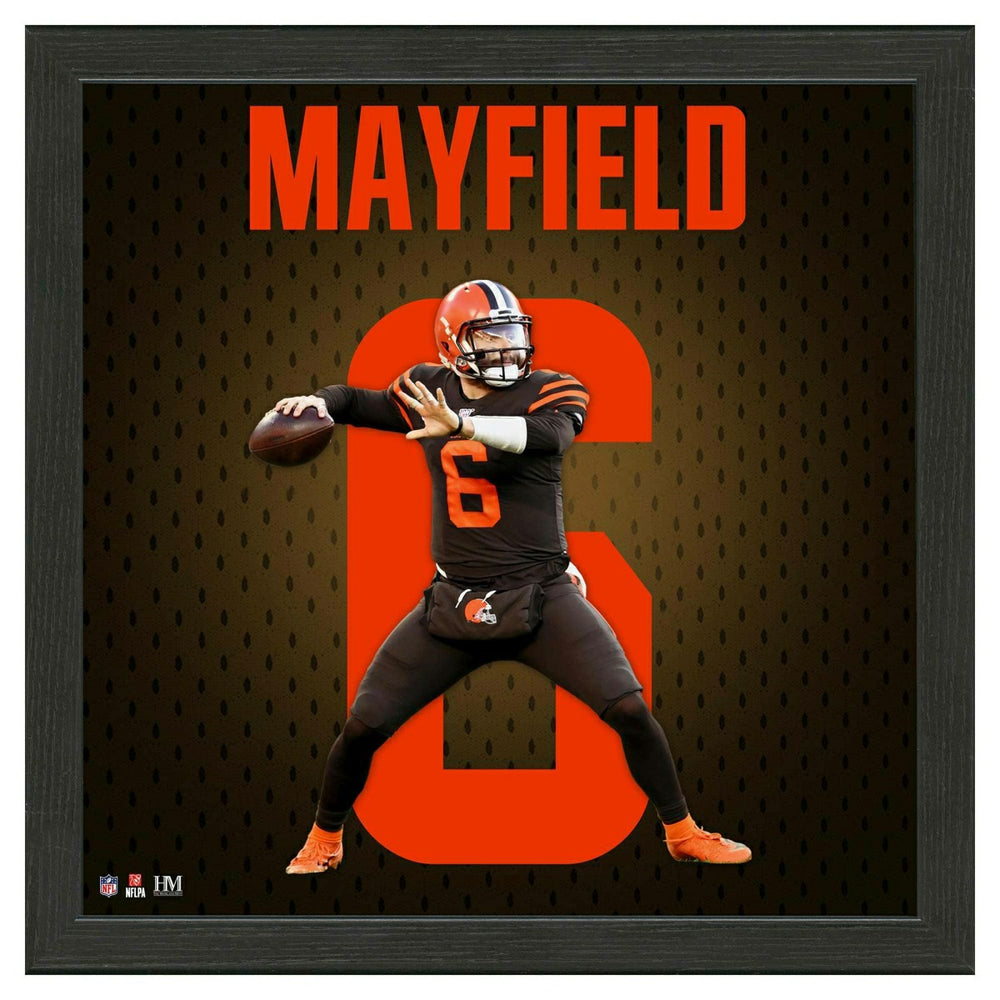 Baker Mayfield #6 Cleveland Browns Impact Jersey Framed NFL Photo Classic