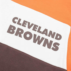 Cleveland Browns Mitchell & Ness Color Blocked NFL Fleece Hoodie Lifestyle