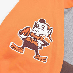 Cleveland Browns Mitchell & Ness Color Blocked NFL Fleece Hoodie Lifestyle