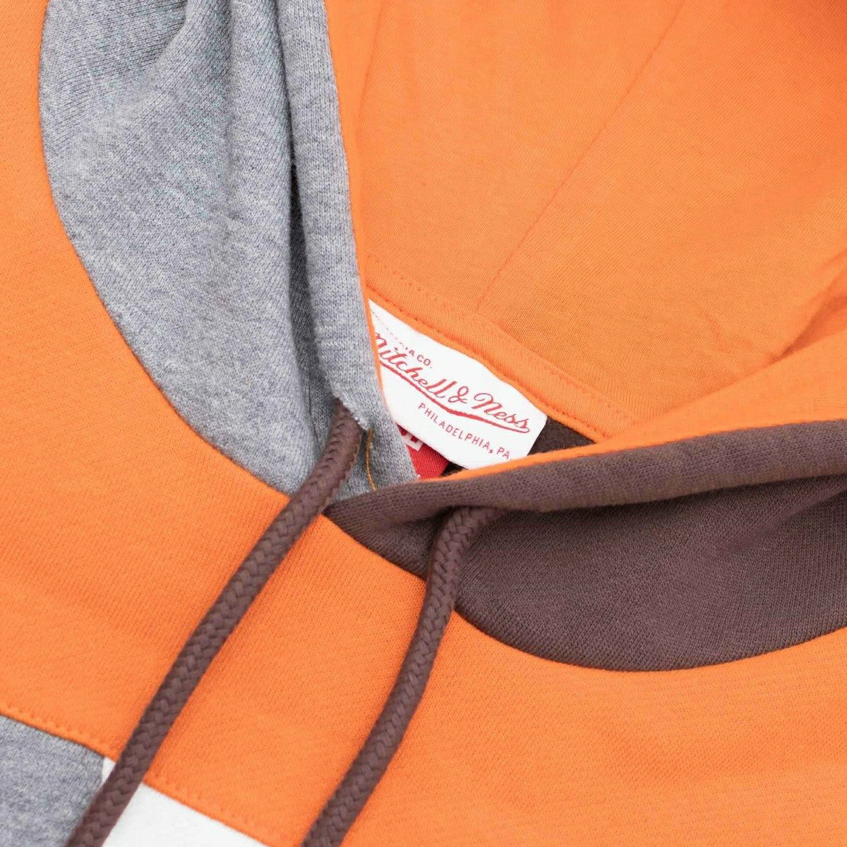 Cleveland Browns Mitchell & Ness Color Blocked NFL Fleece Hoodie Lifestyle
