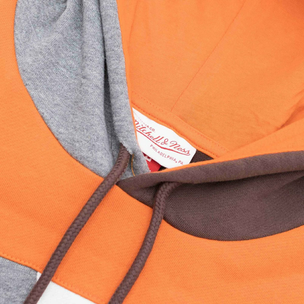 Cleveland Browns Mitchell & Ness Color Blocked NFL Fleece Hoodie Lifestyle