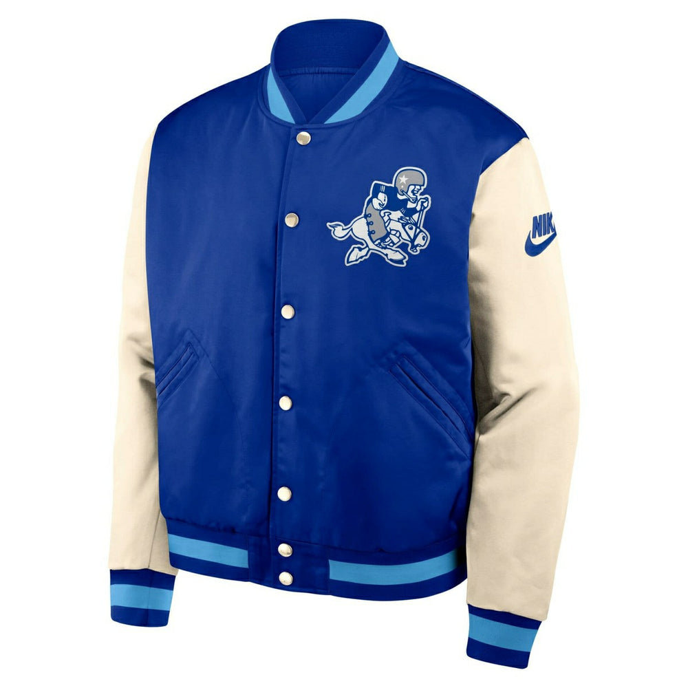 Dallas Cowboys Rewind Legacy Bomber Jacket Blue/Cream Taass US