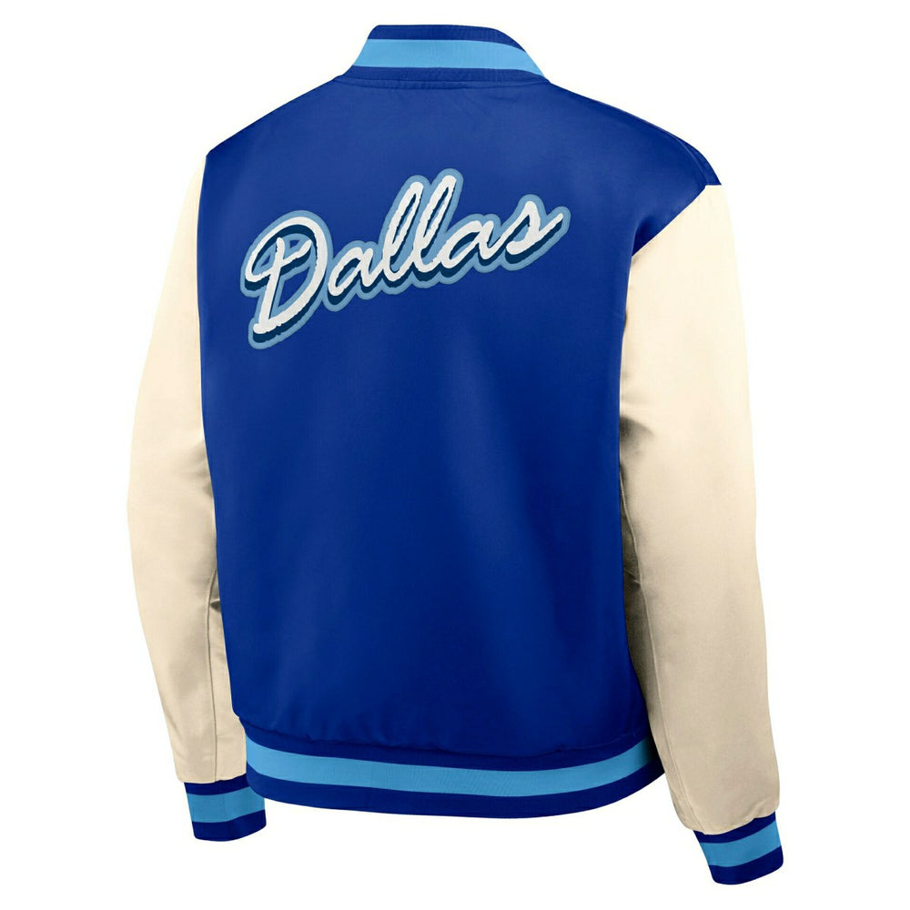 Dallas Cowboys Rewind Legacy Bomber Jacket Blue/Cream Taass US