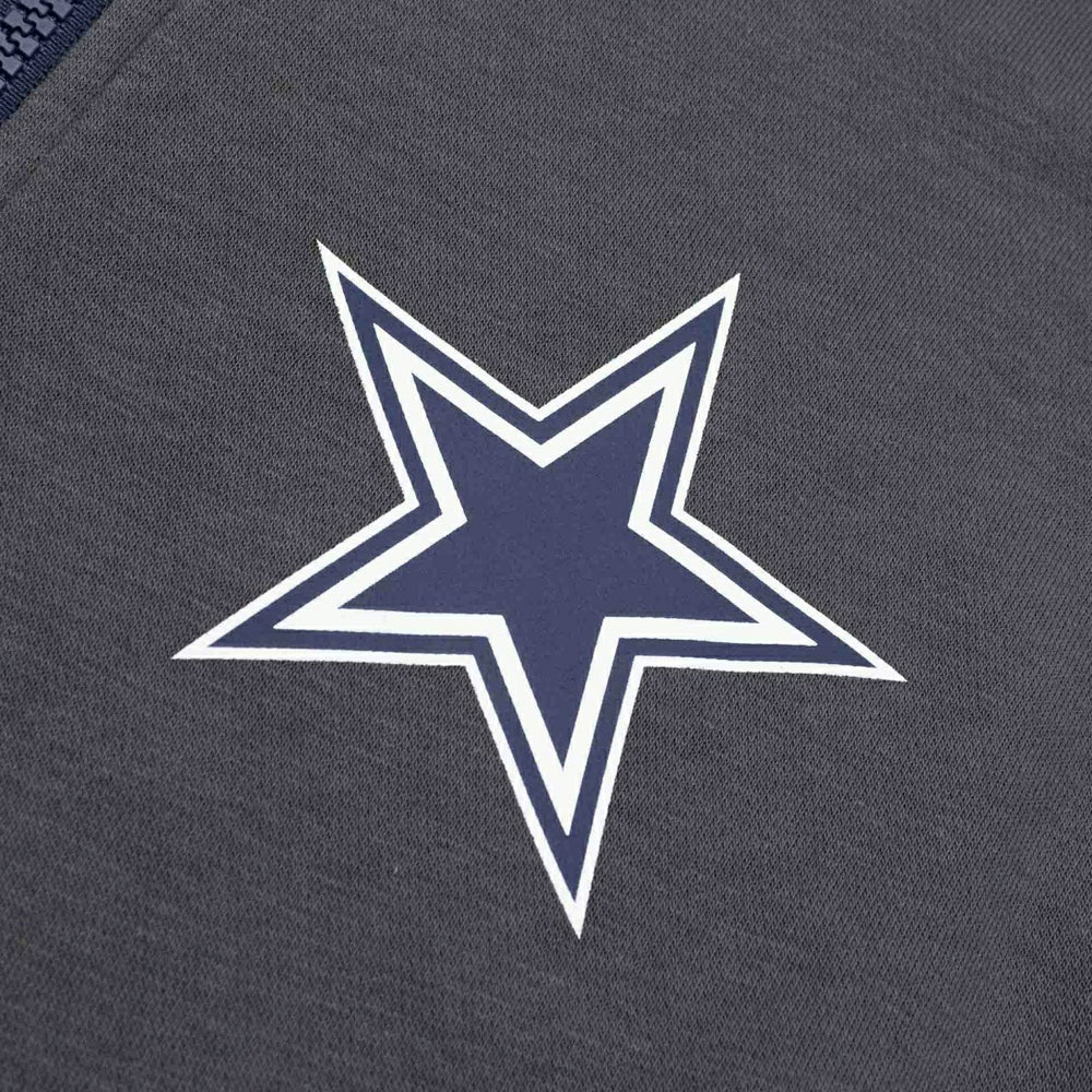 Dallas Cowboys Playbook NFL Full-Zip Fleece Hoodie Anthracite Classic