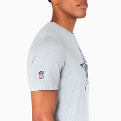 Dallas Cowboys Team Logo New Era NFL T-Shirt Grey Taass sale