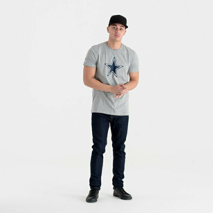 Dallas Cowboys Team Logo New Era NFL T-Shirt Grey Taass sale