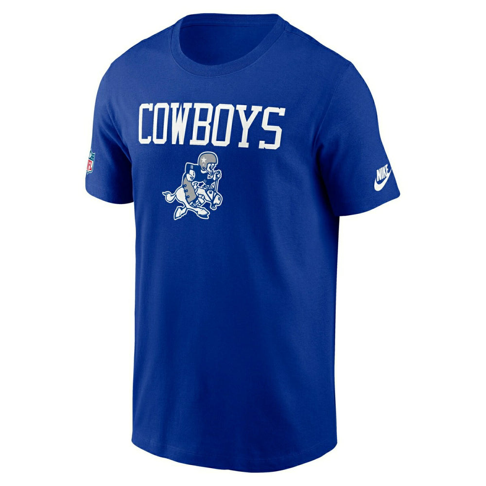 Dallas Cowboys 2025 NFL Sideline Throwback Dri-Fit Performance T-Shirt Blue Fashion