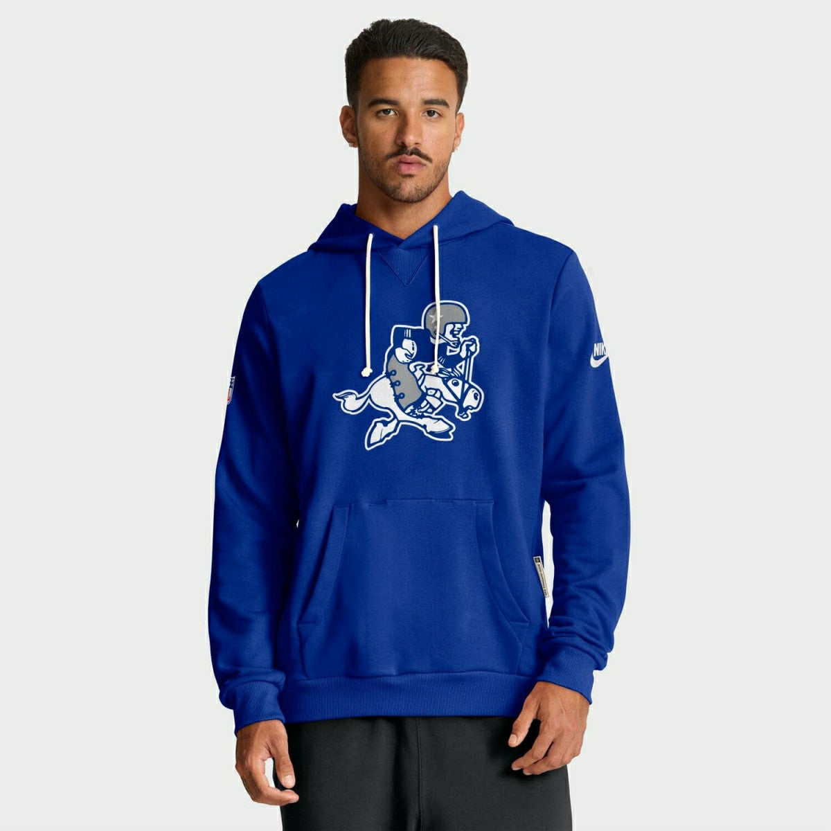 Dallas Cowboys 2025 NFL Sideline Nike Vintage Alternate Hoodie Blue Taass for sale
