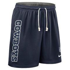 Dallas Cowboys 2025 NFL Sideline Reversible Mesh Nike Dri-FIT Shorts Navy Classic