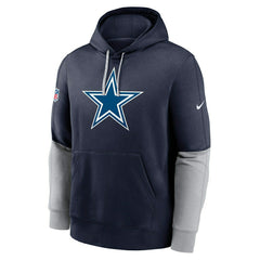 Dallas Cowboys 2024 NFL Sideline Nike Club Hoodie Navy Fashion