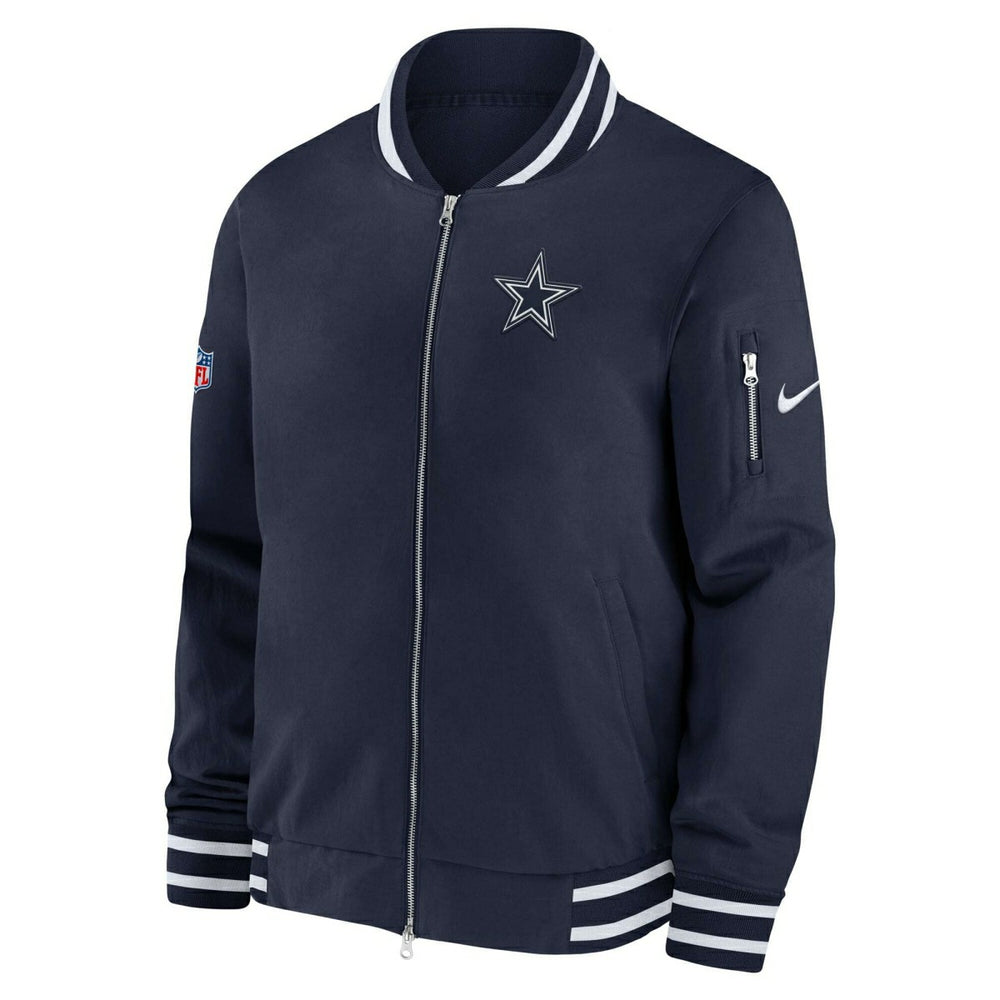 Dallas Cowboys NFL Sideline Nike Coach Bomber Jacket Taass for sale