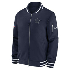 Dallas Cowboys NFL Sideline Nike Coach Bomber Jacket Taass for sale