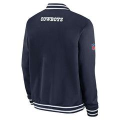 Dallas Cowboys NFL Sideline Nike Coach Bomber Jacket Taass for sale