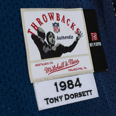 Tony Dorsett #33 Dallas Cowboys 1984 Mitchell & Ness Authentic NFL Jersey Navy Classic