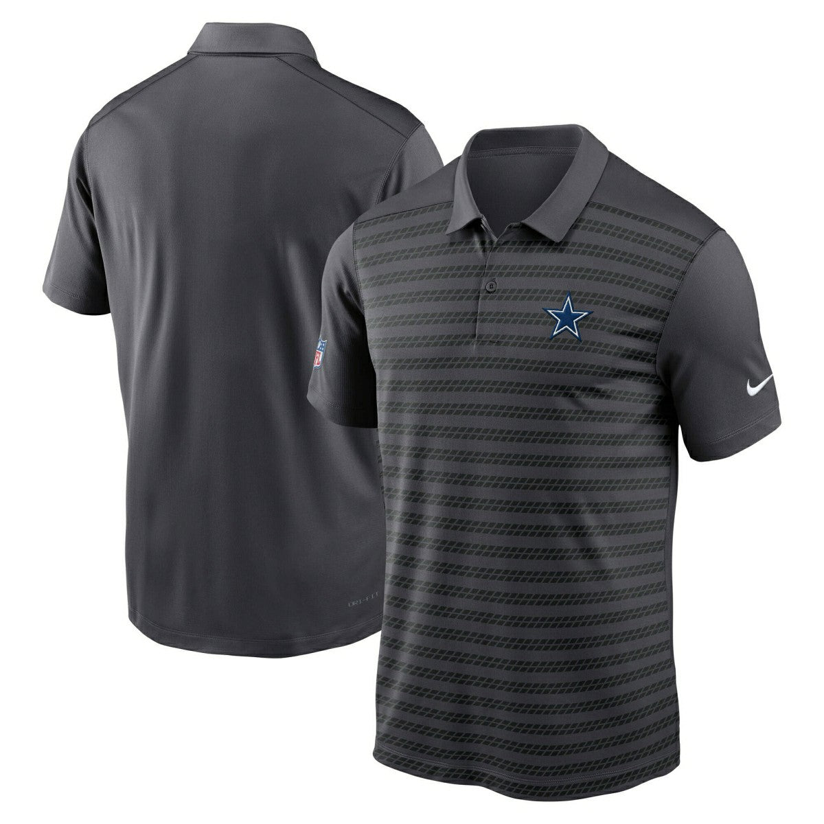 Dallas Cowboys 2024 NFL Sideline Victory Nike Dri-FIT Polo Shirt Gray Taass for sale