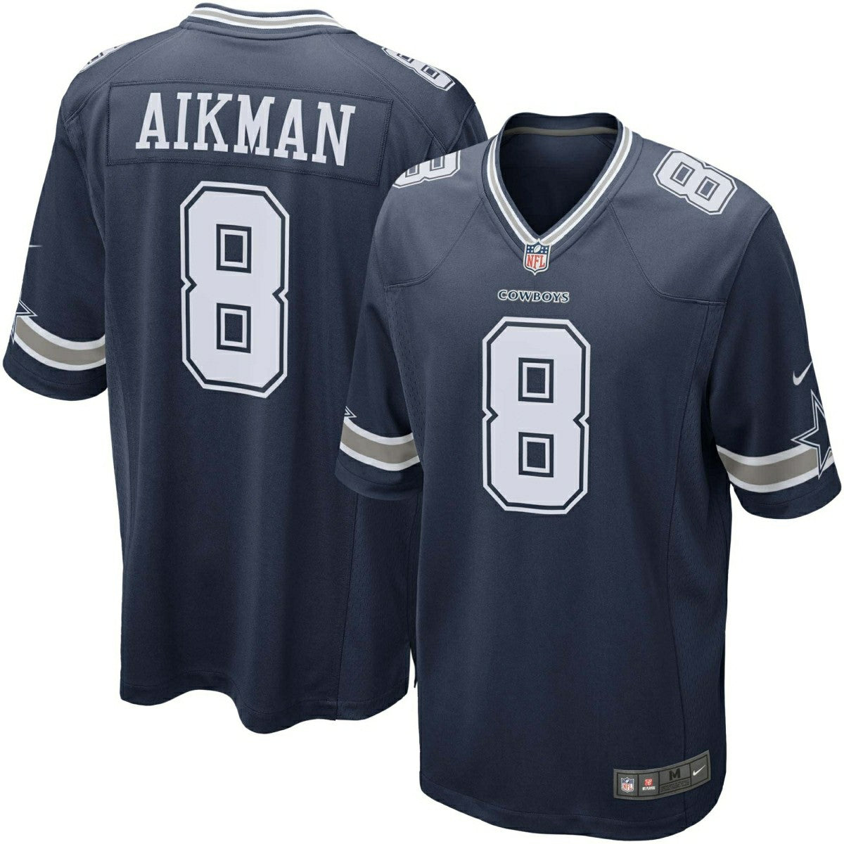 Troy Aikman #8 Dallas Cowboys Nike Game NFL Jersey Navy Lifestyle