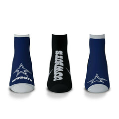 Dallas Cowboys No Show NFL Socks 3-Pack Classic