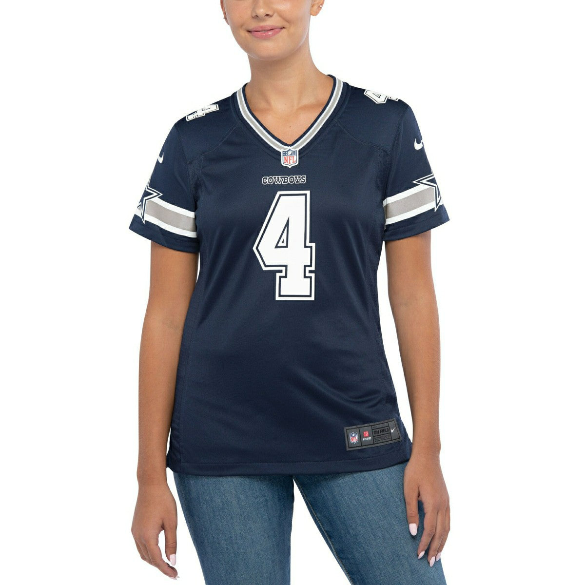 Dak Prescott #4 Dallas Cowboys Nike Game NFL Jersey Navy (WOMEN'S) Lifestyle
