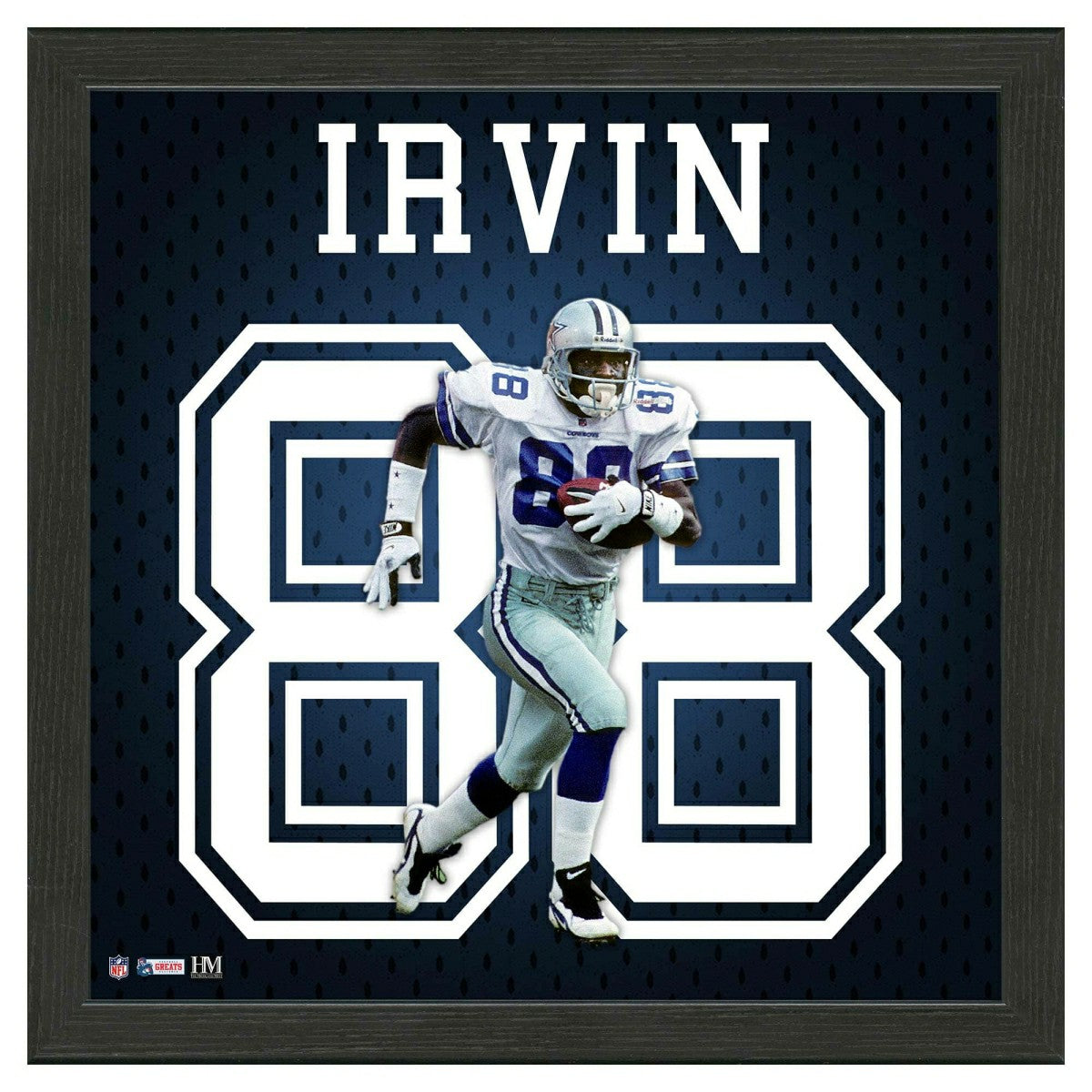 Michael Irvin #88 Dallas Cowboys Impact Jersey Framed NFL Photo Taass US