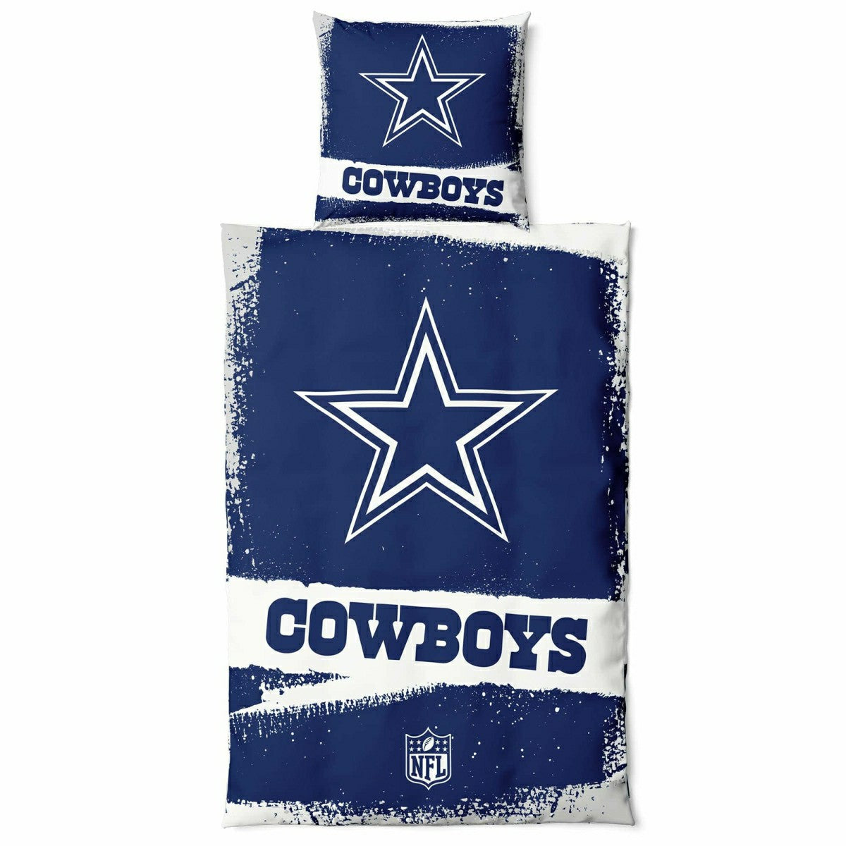 Dallas Cowboys Raw NFL Bedding Set Lifestyle
