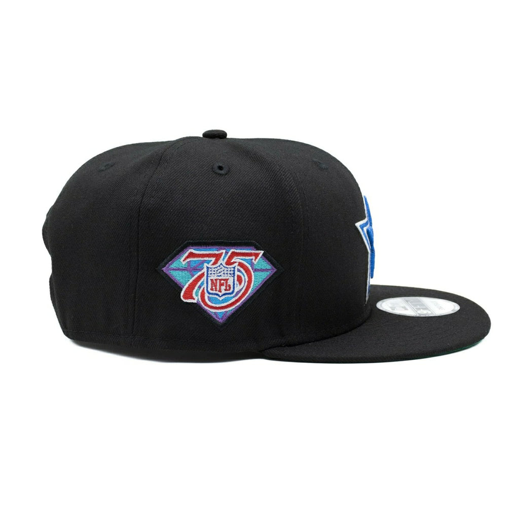 Dallas Cowboys NFL 75th Anniversary New Era 9FIFTY Snapback NFL Cap Black Taass US