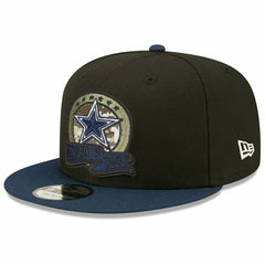 Dallas Cowboys 2022 NFL On-Field Salute to Service New Era 9FIFTY Snapback Cap Fashion