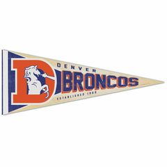 Denver Broncos Premium Throwback NFL Pennant Taass US