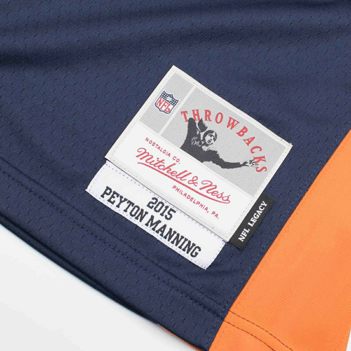 Peyton Manning #18 Denver Broncos Mitchell & Ness Throwback NFL Jersey Navy Classic