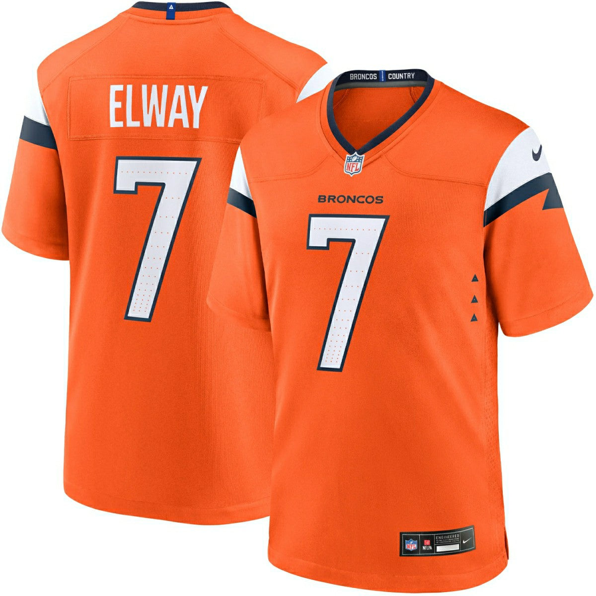 John Elway #7 Denver Broncos Nike Game NFL Jersey Orange Taass sale