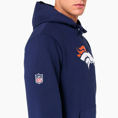 Denver Broncos Logo Hoodie New Era NFL Sweatshirt Navy Classic