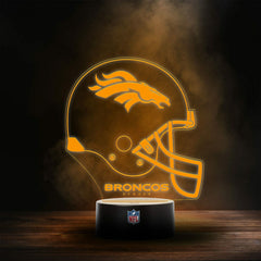 Denver Broncos NFL Helmet LED Sign Taass sale