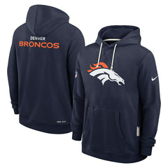 Denver Broncos 2025 NFL Sideline Nike Standard Issue Hoodie Navy Fashion