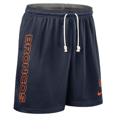 Denver Broncos 2025 NFL Sideline Reversible Mesh Nike Dri-FIT Shorts Navy Taass for sale