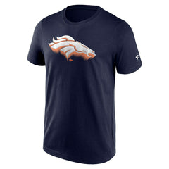 Denver Broncos Chrome Logo NFL T-Shirt Navy Classic