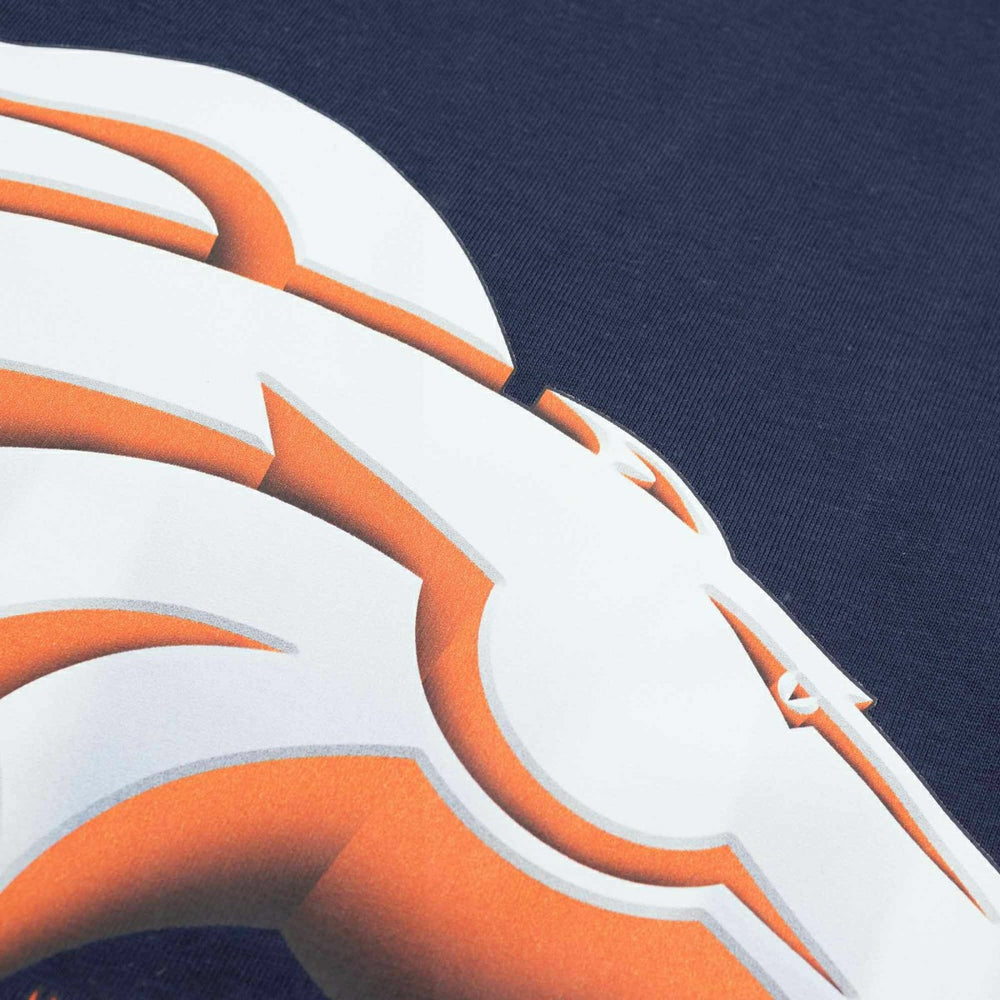 Denver Broncos Chrome Logo NFL T-Shirt Navy Classic