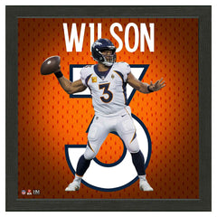 Russell Wilson #3 Denver Broncos Impact Jersey Framed NFL Photo Classic